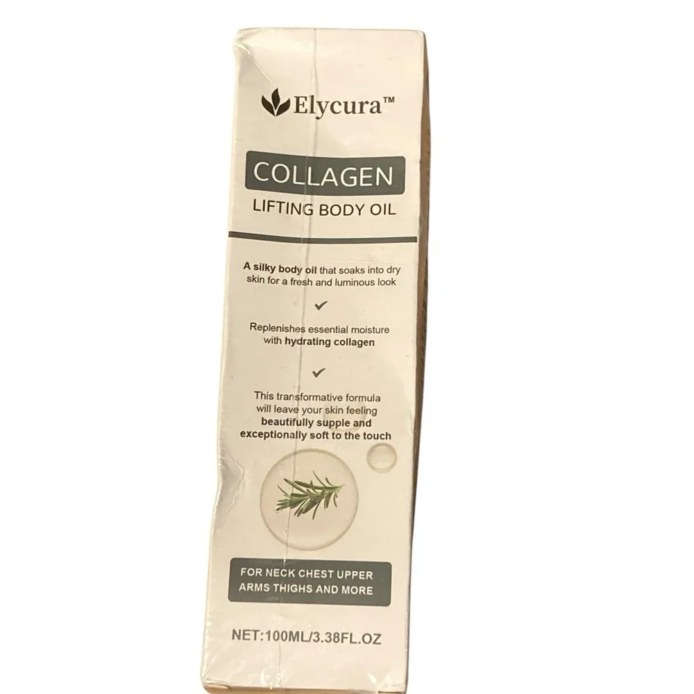 Elycura Collagen Lifting Body Oil 3.38 Fl OZ Improves Elasticity Smoother Skin